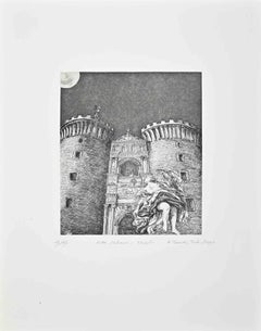 Italian Cities - Naples - Etching by Amedeo Tedeschi Toschi - 1990