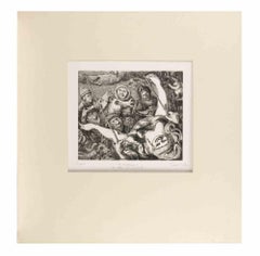 Lujuria - Aguafuerte de Amedeo Tedeschi Toschi - Años 90