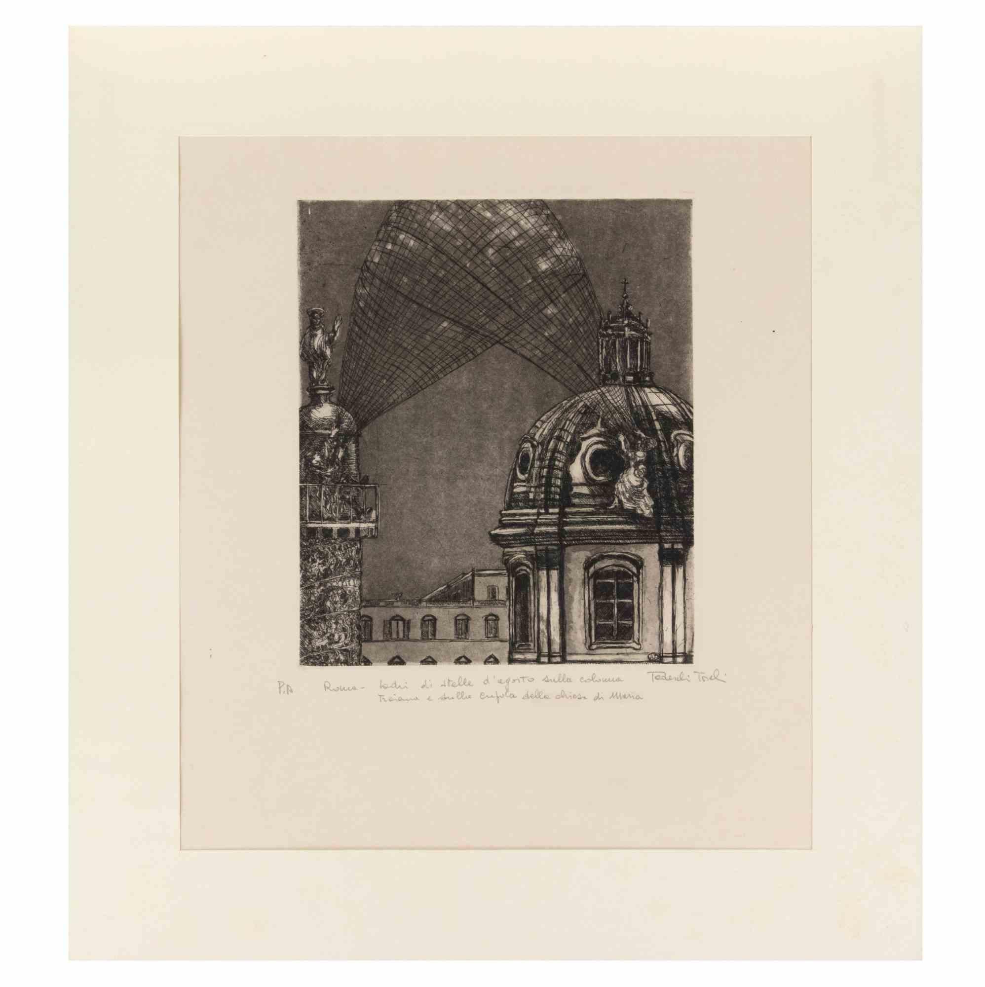 Etching realized in 1990s.

Hand signed and titled in pencil.

Artist Proof

Very Good condition, matted.