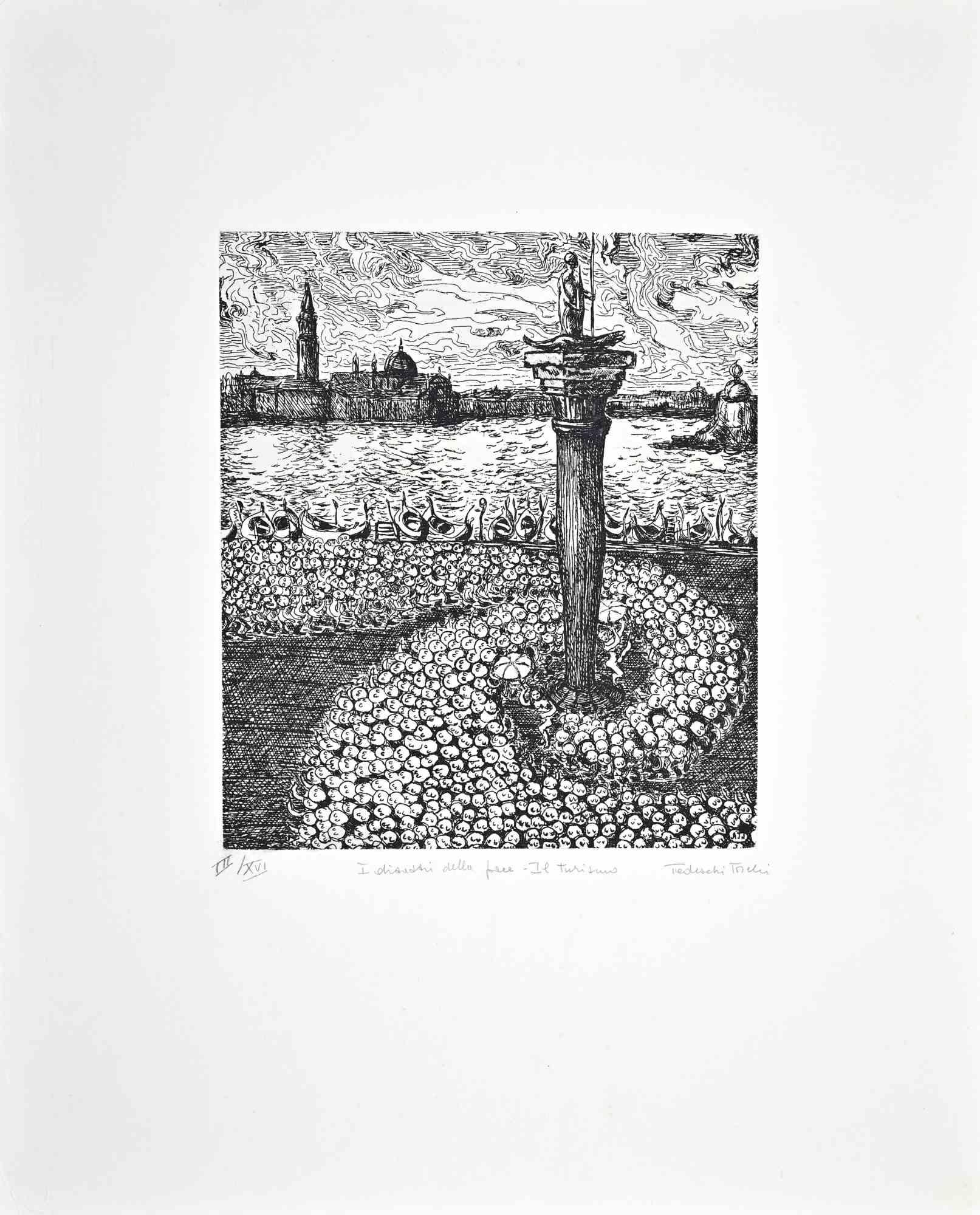 Etching realized by Amedeo Tedeschi Toschi in 1996 ca.

Hand signed and numbered in pencil.

Edition of 16.

Excellent condition.
