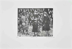 They Were Asking for Help - Etching by Amedeo Tedeschi Toschi - 1990s