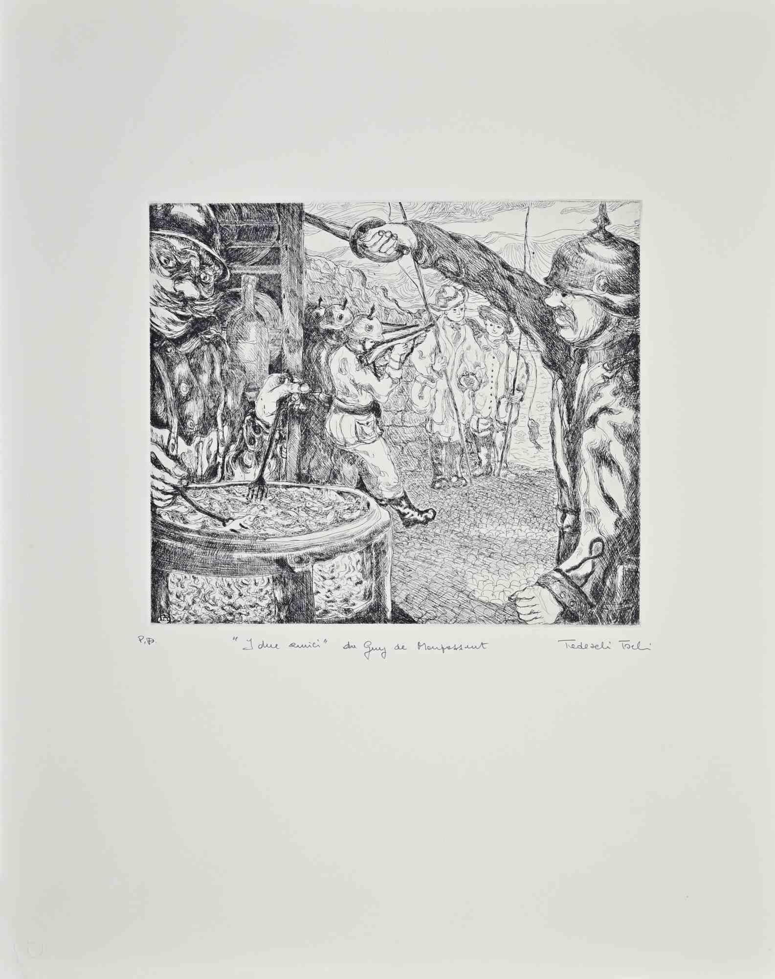 Etching realized by Amedeo Tedeschi Toschi in 1996 ca.

Artist Proof.

Excellent condition.