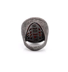 Amedeo "Third Eye Wisdom" Cameo, Ruby Ring
