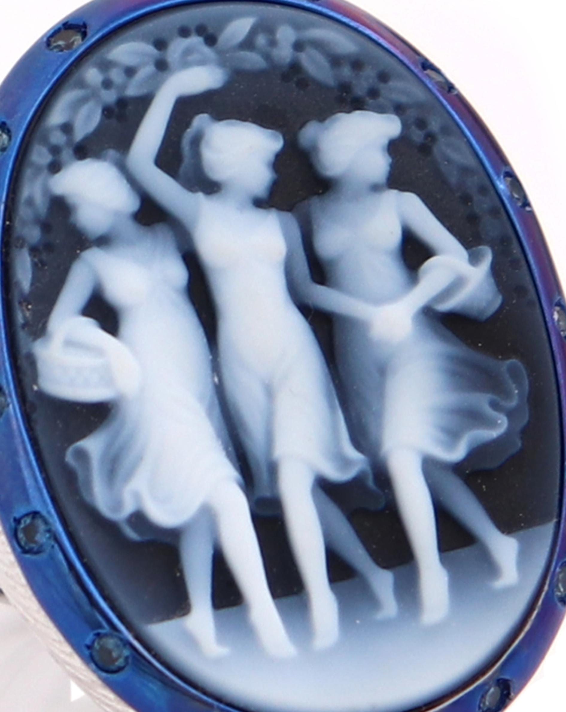 three graces cameo ring