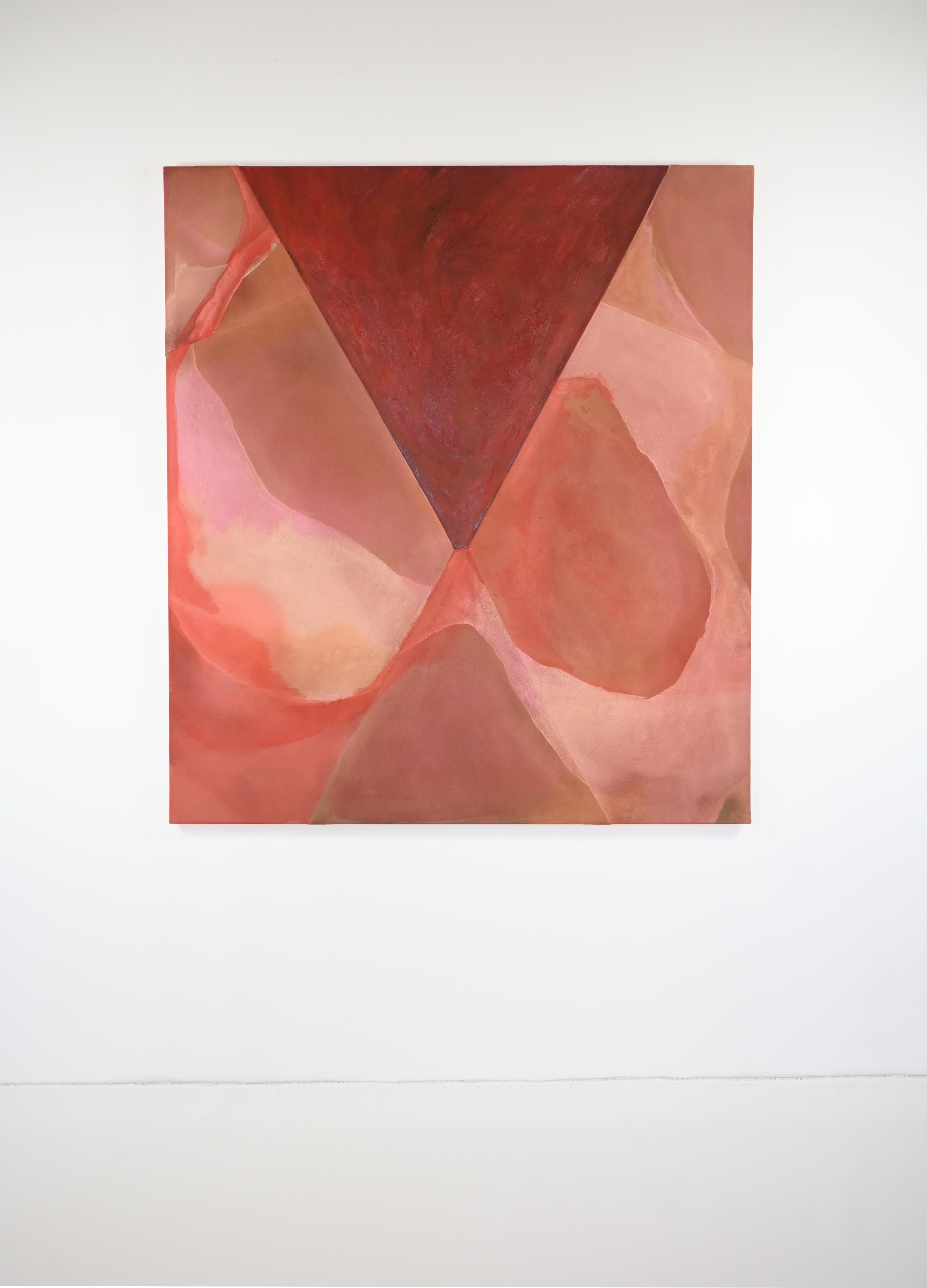 ABSTRACT Colores Obra de arte de la artista contemporánea alemana Amela Rasi 2024 Rojo en venta 4