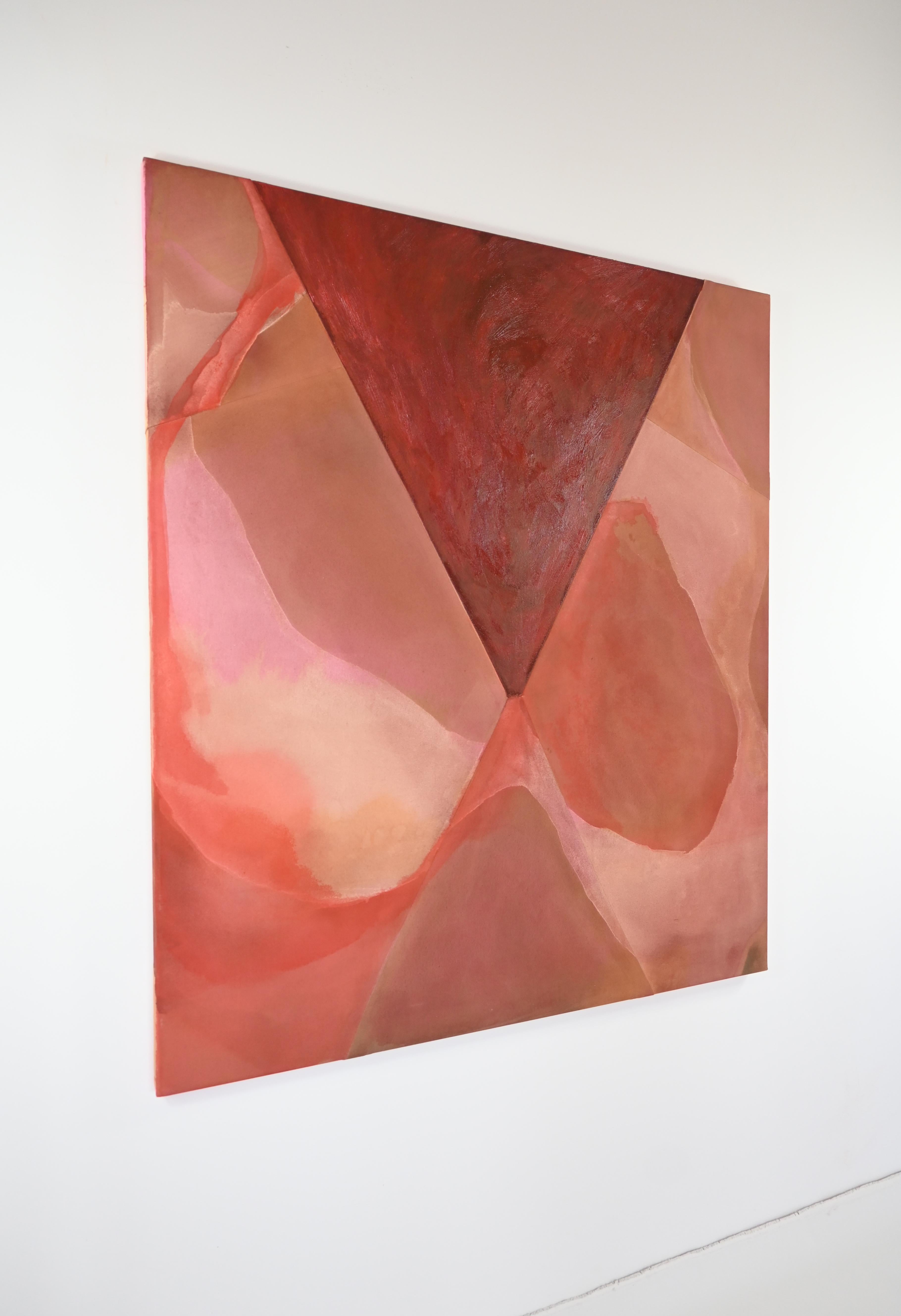 ABSTRACT Colores Obra de arte de la artista contemporánea alemana Amela Rasi 2024 Rojo en venta 1