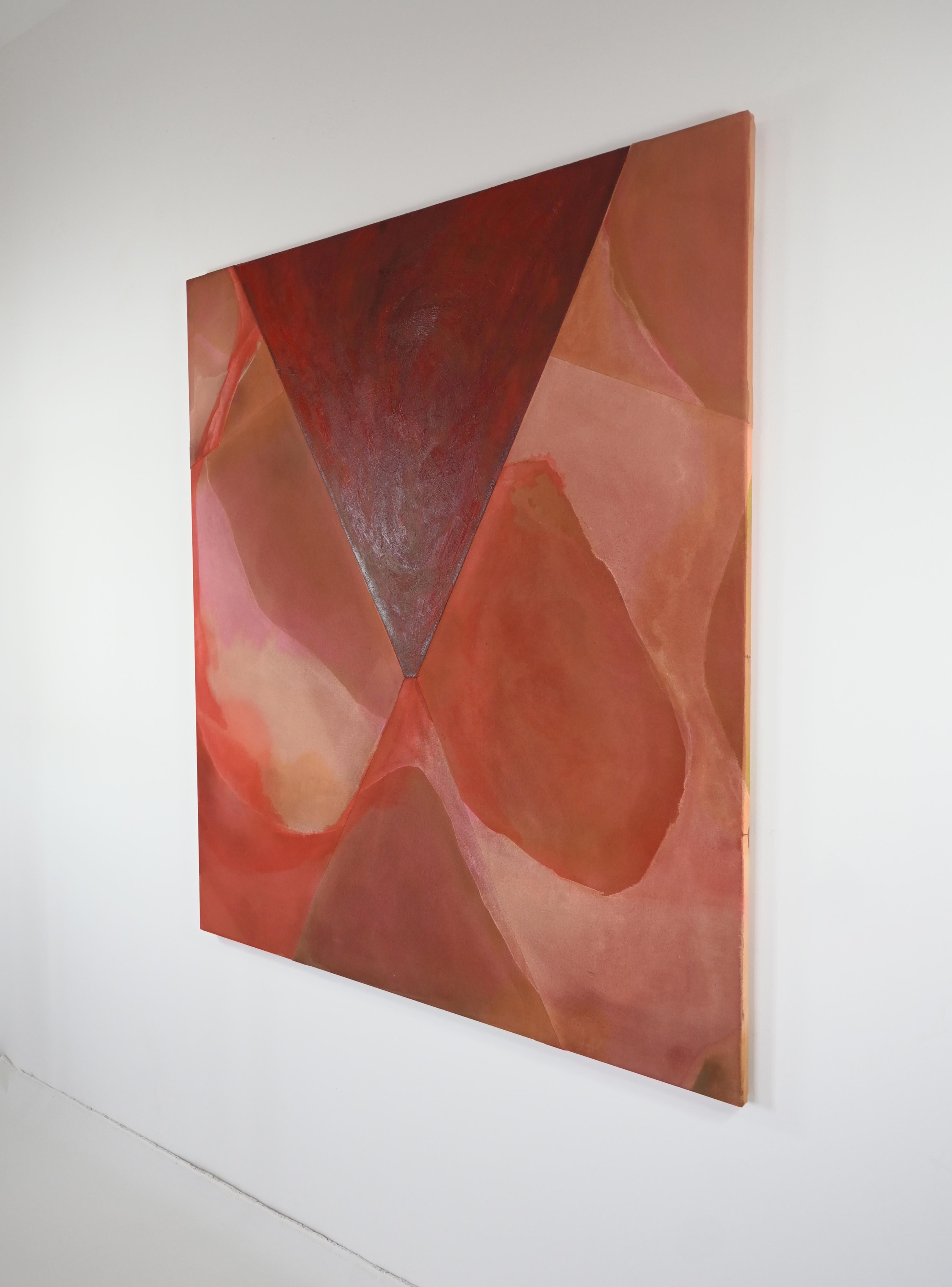 ABSTRACT Colores Obra de arte de la artista contemporánea alemana Amela Rasi 2024 Rojo en venta 2