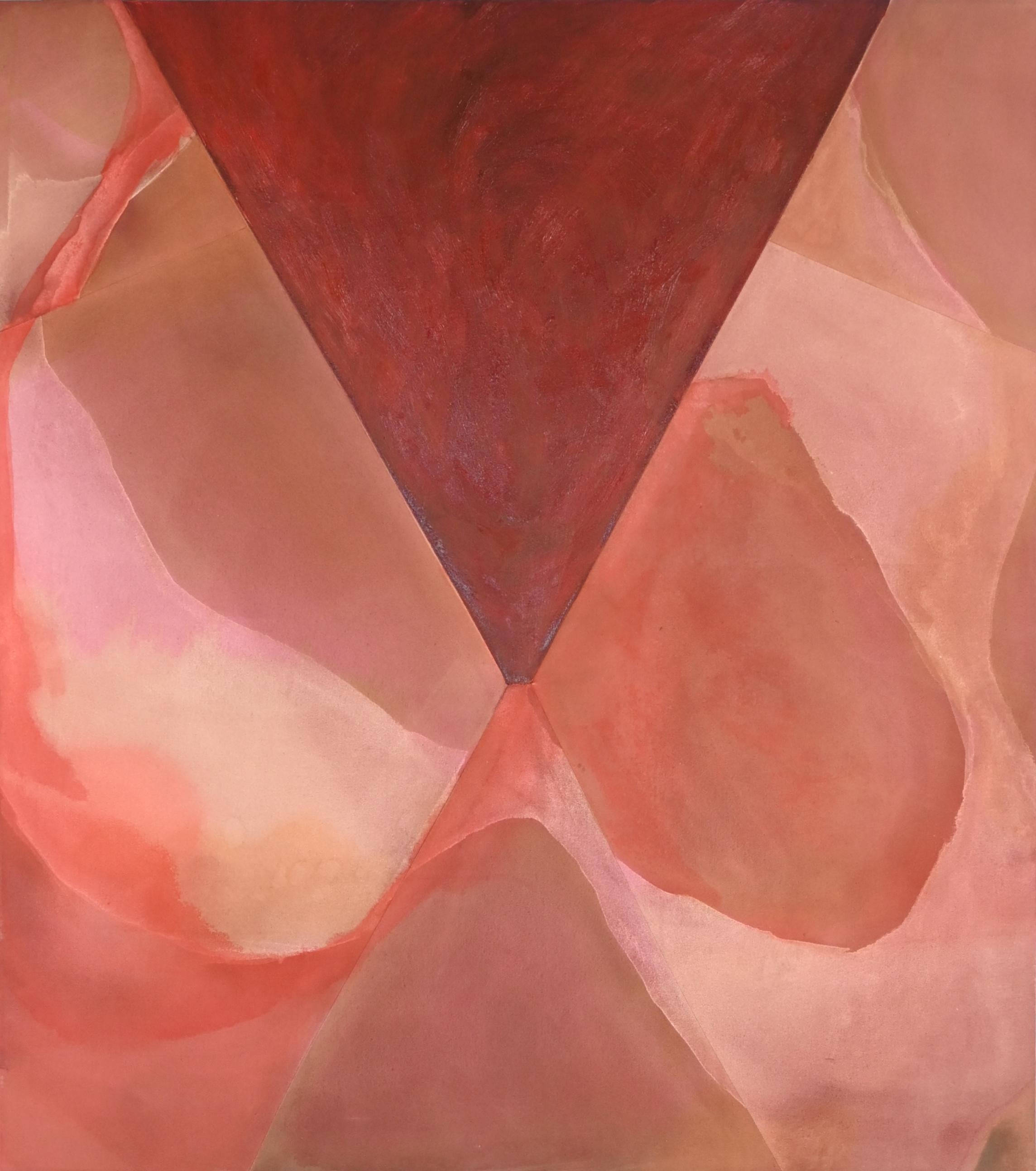 ABSTRACT Colores Obra de arte de la artista contemporánea alemana Amela Rasi 2024 Rojo en venta 3