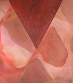 ABSTRACT Colors Opera d'arte dell'artista tedesca contemporanea Amela Rasi 2024 Rosso