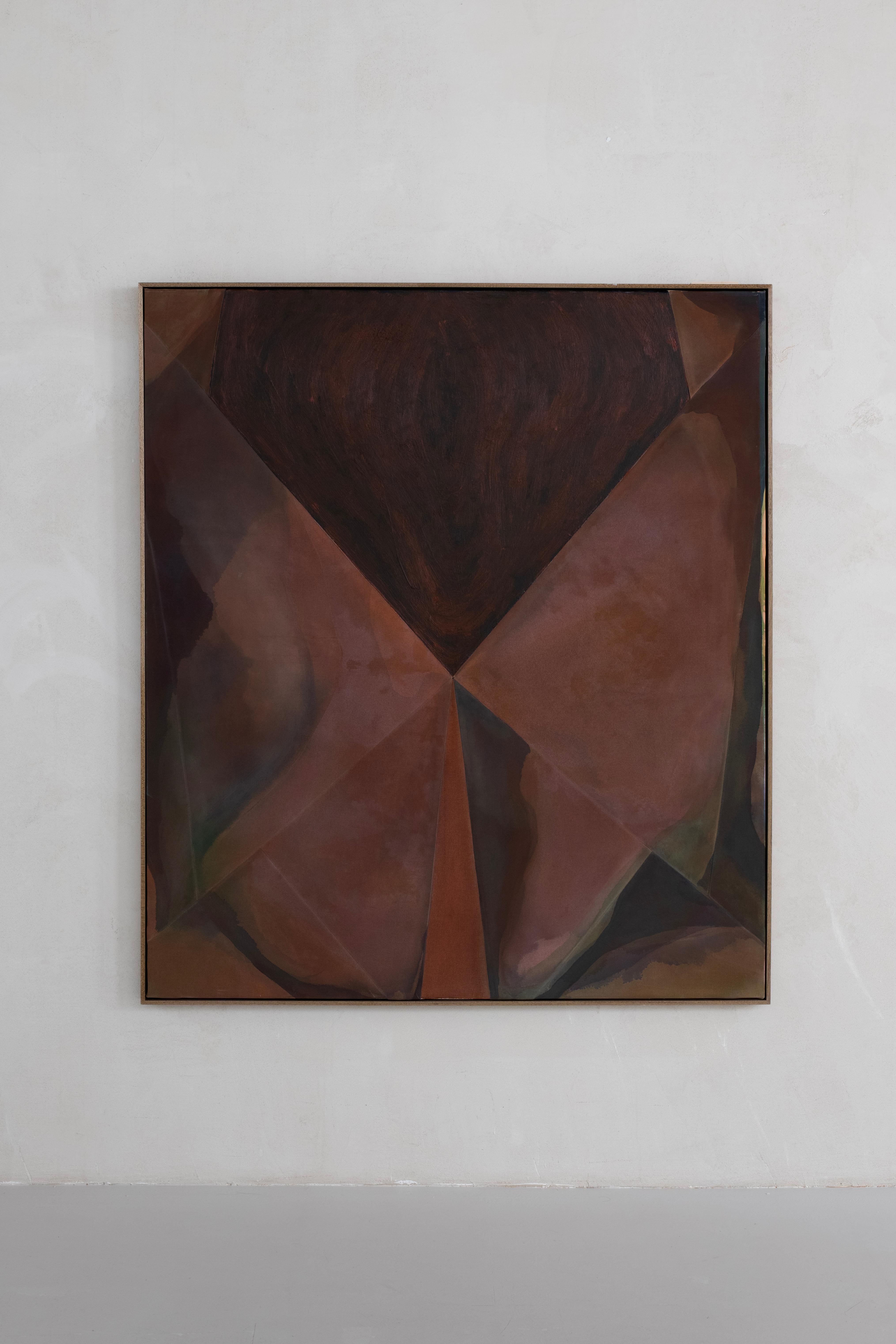 Amela Rasi — Contemporary Geometric Abstract Painting in Earth Tones