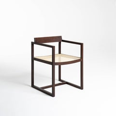 "Amélia" armchair in sucupira wood and cane