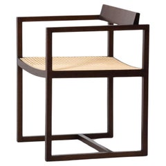 Sillón "Amélia" de madera de sucupira y caña