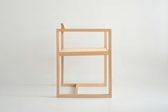 "Amélia" armchair in tauari wood and cane