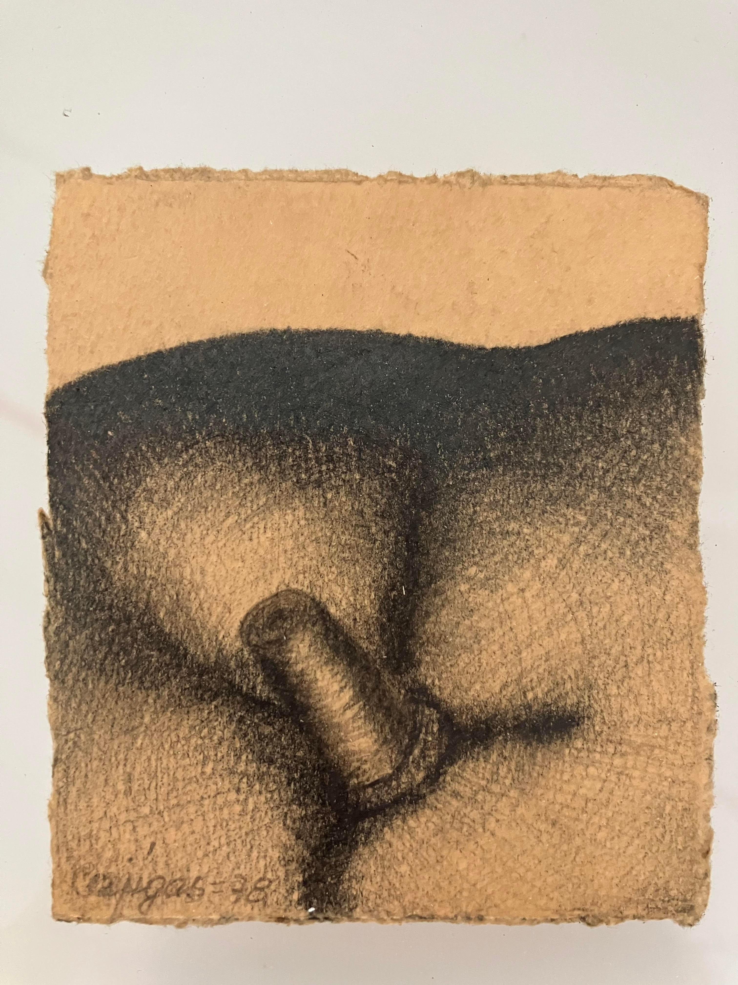 Algodón de Seda.  Dessin d'art moderne Encadré - Art de Amelia Cajigas