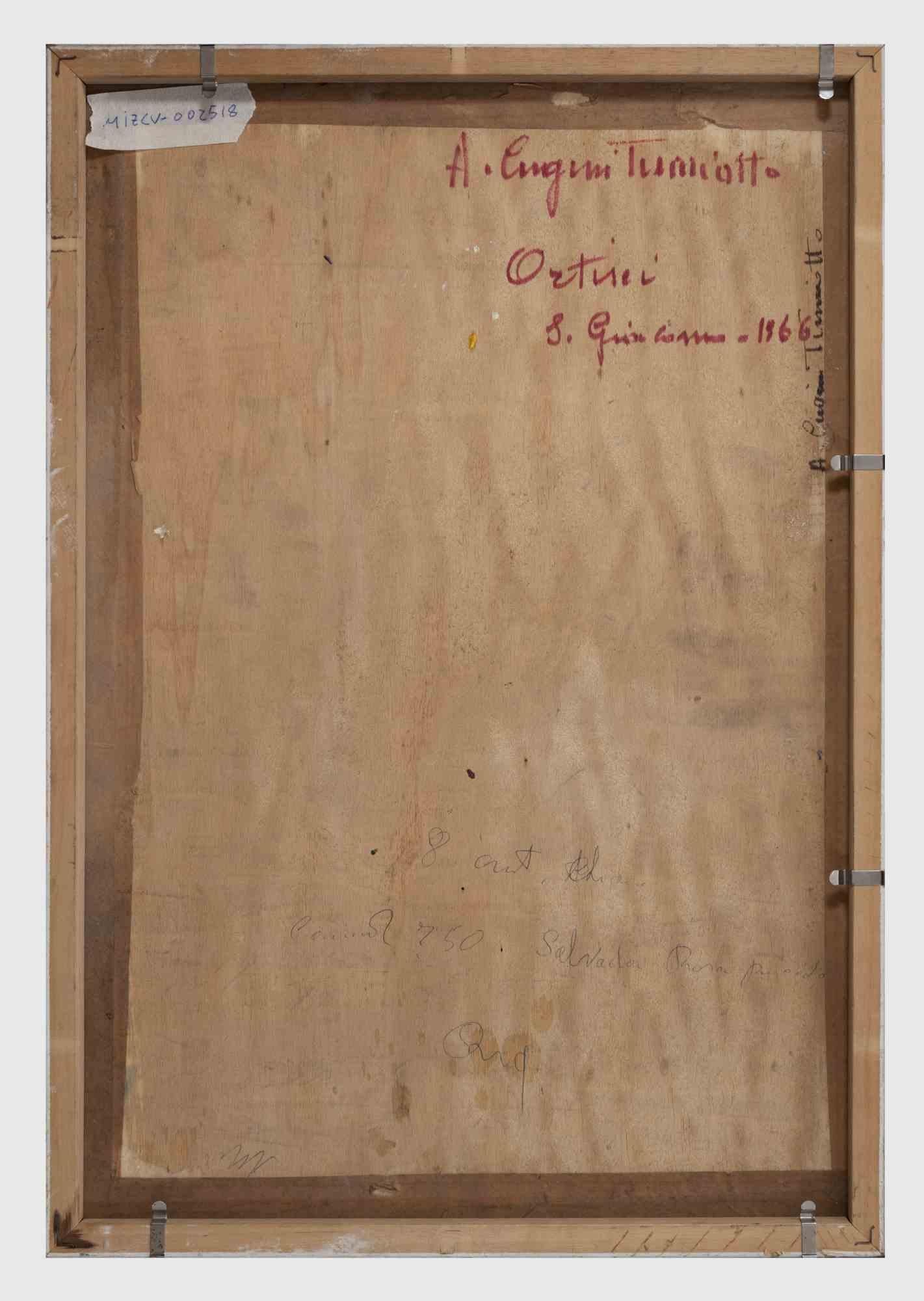 Ortisei - Ölgemälde von Amelia Cugini Tumiotto - 1966 im Angebot 1