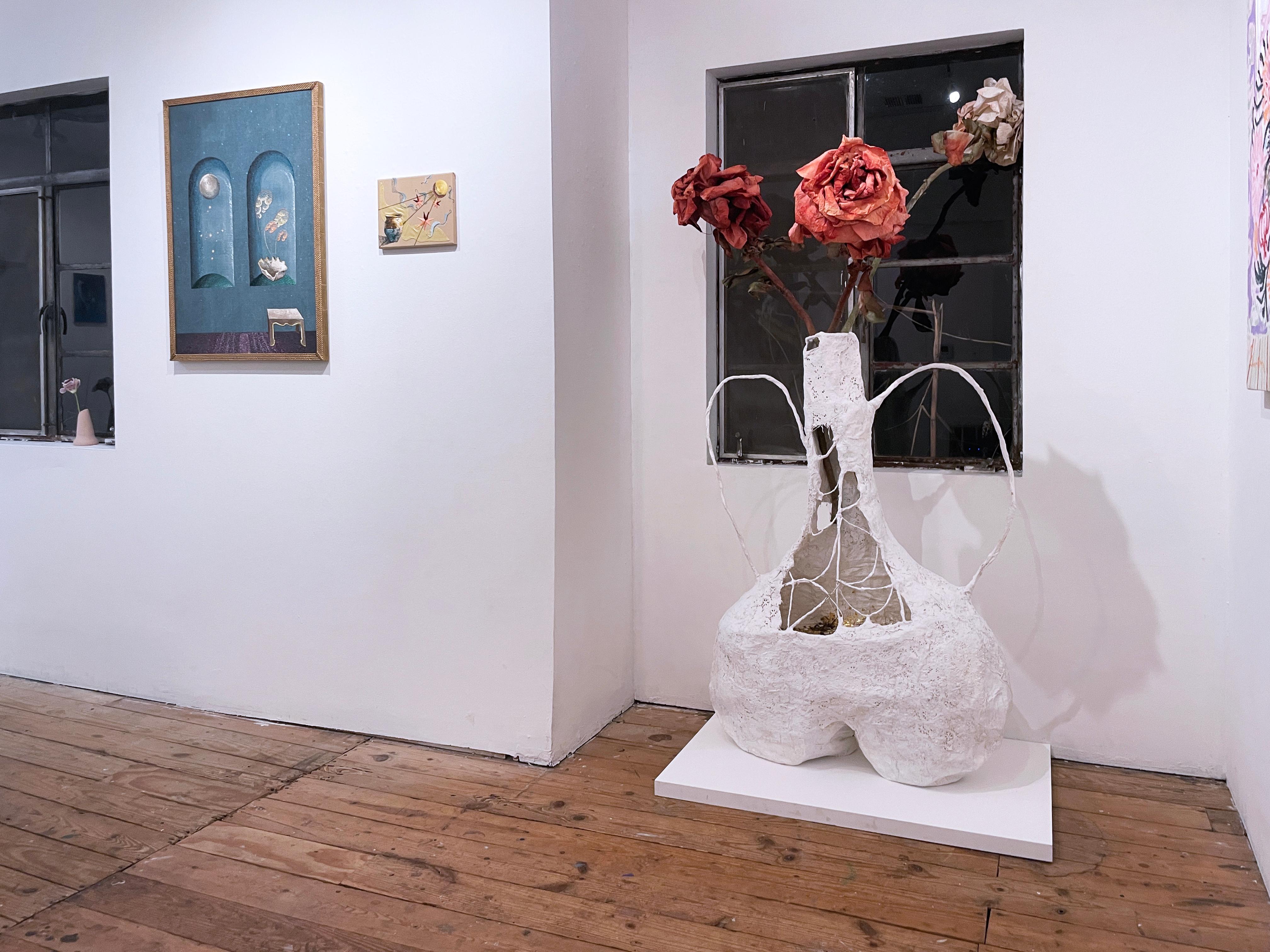 Collections III (2022) embroidery, interiors, textile, fiber, earth tones, blue 3