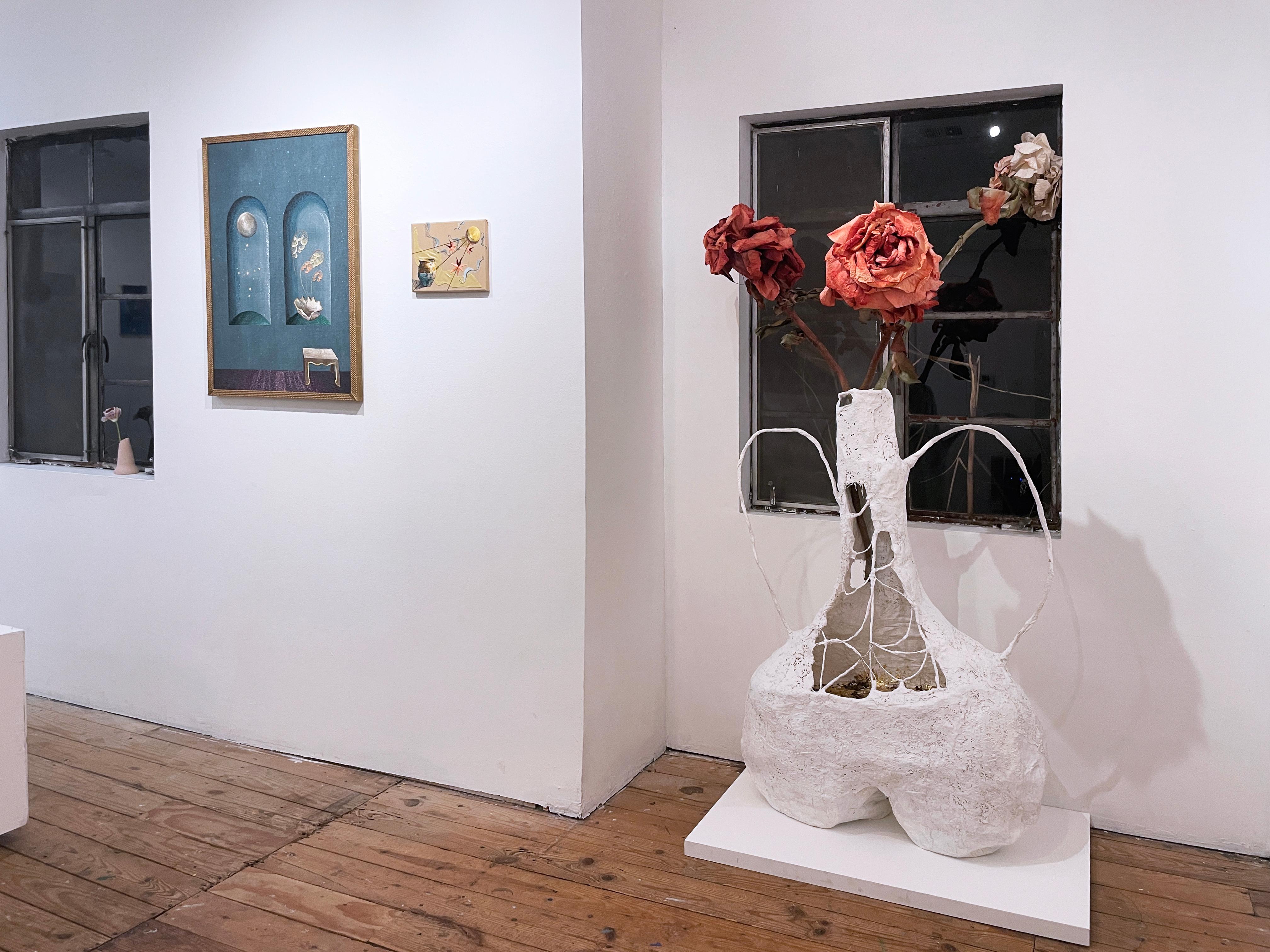 Collections III (2022) embroidery, interiors, textile, fiber, earth tones, blue 4
