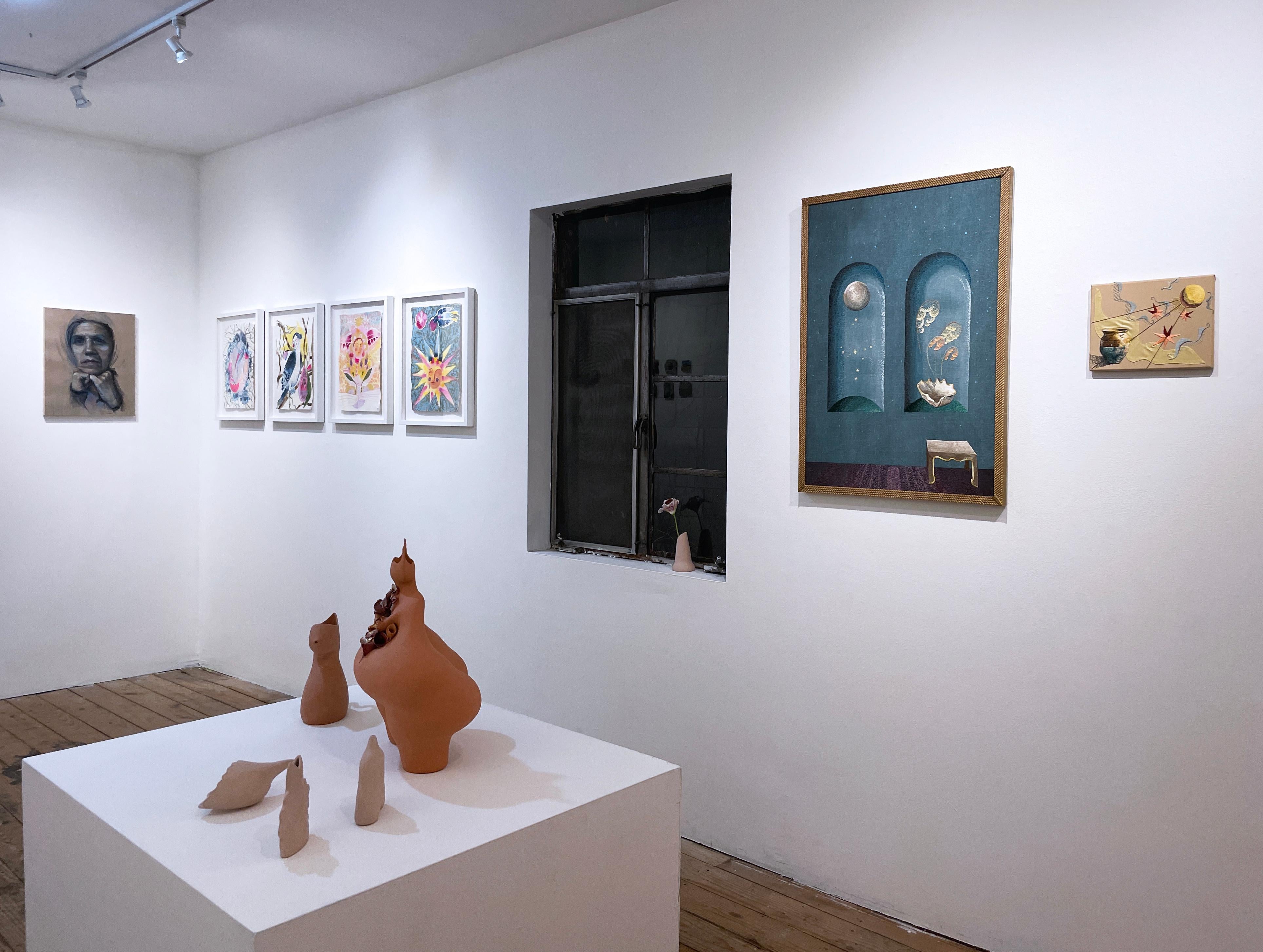 Collections III (2022) embroidery, interiors, textile, fiber, earth tones, blue 5