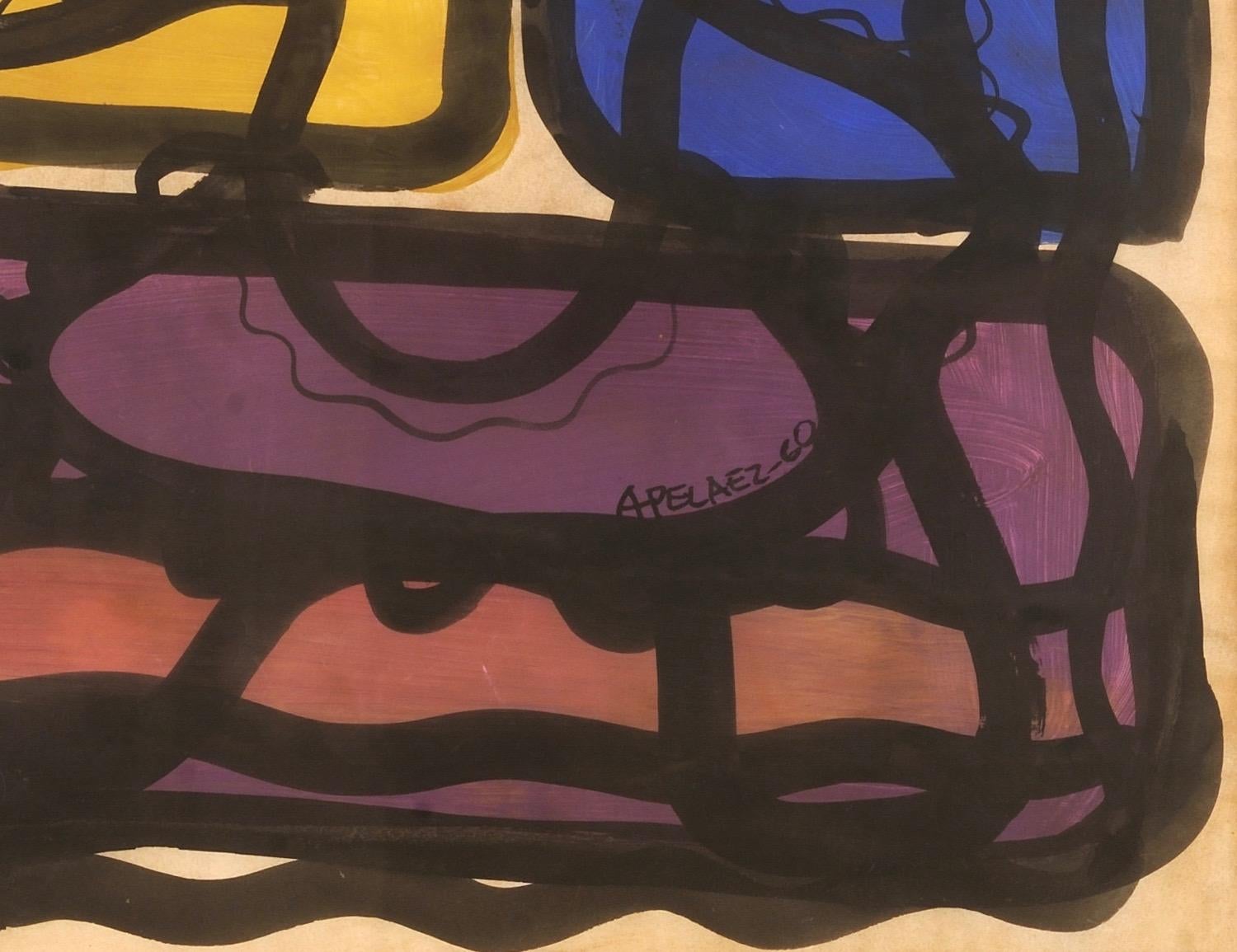 Amelia Pelaez (Cubana 1896-1968)
Senza titolo 1960
Gouache su carta intelata su carta pesante
30,5