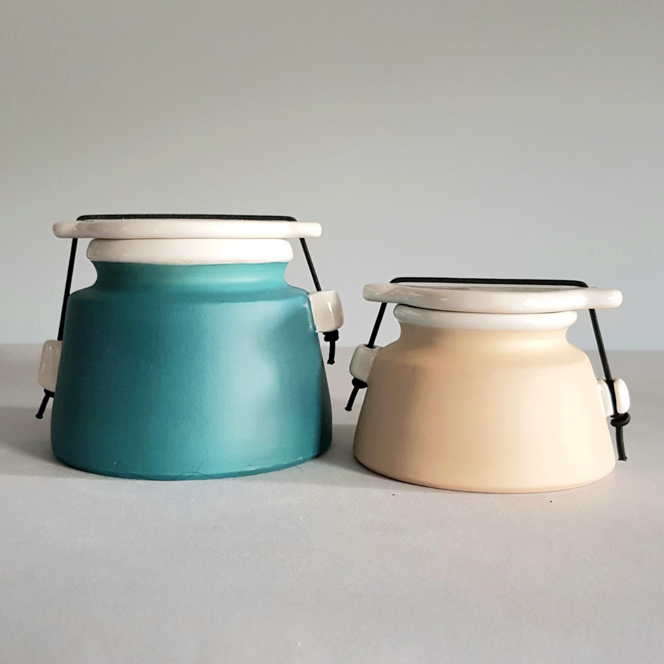 Contemporary Amélie Handcrafted Jars, Handmade in Italy 2021, Choose Size/Colours For Sale