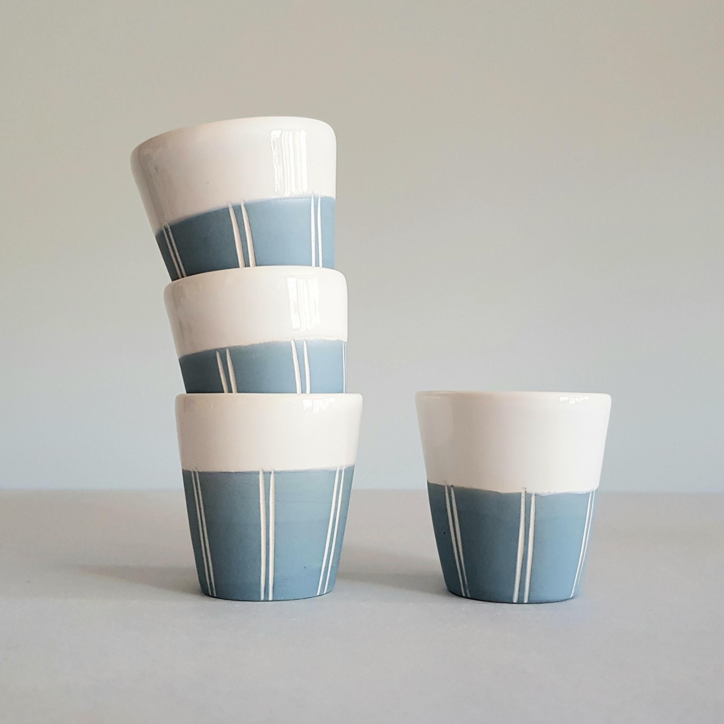 This wonderful collection encourages to participate in the process of combining small pleasures into a significant whole by regarding details as both minute and essential. Our artist care a lot about details in her creations. 
All the ceramics are