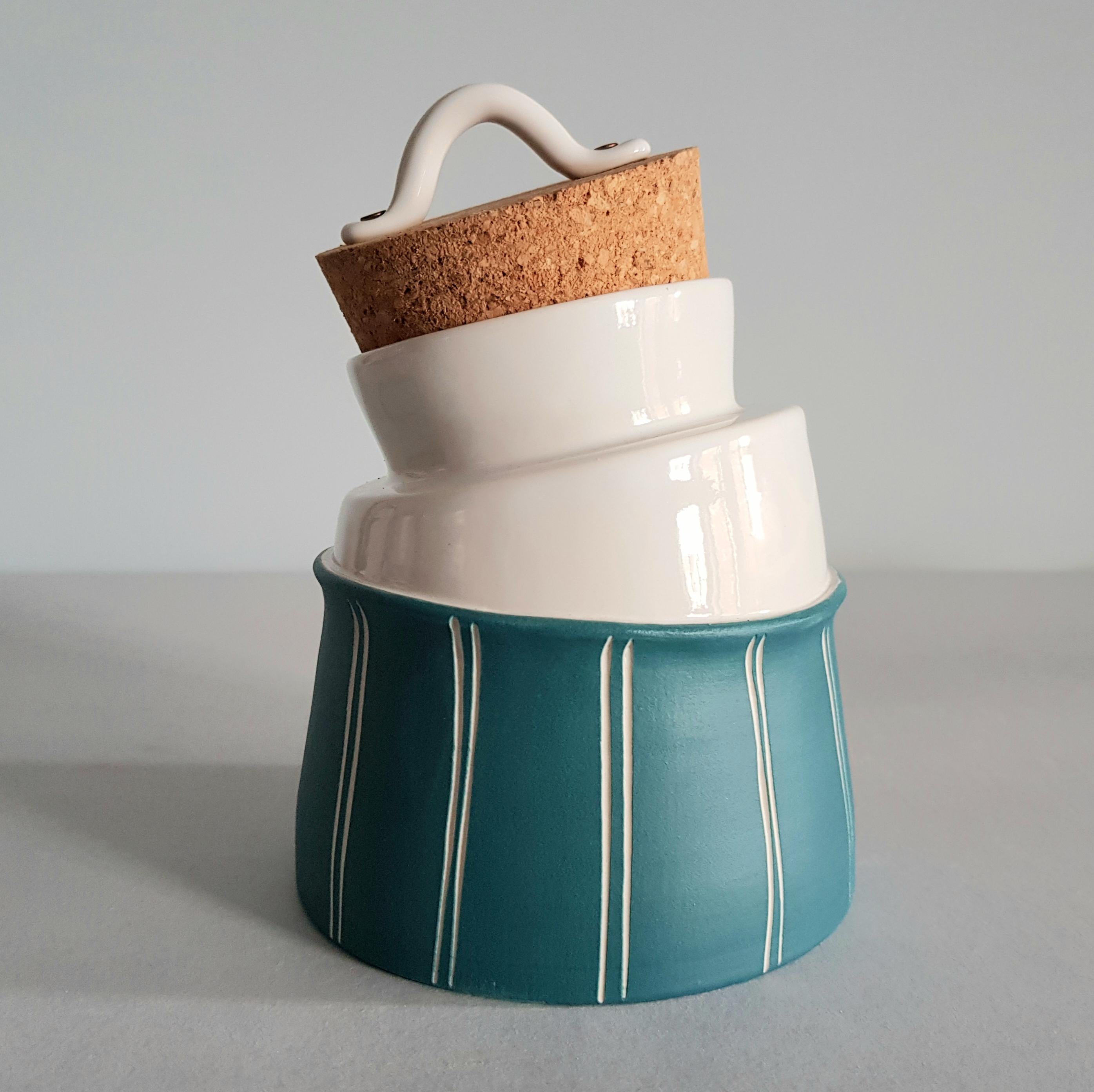 Contemporary Amélie Handcrafted Sugar Bowl, Handmade in Italy 2021, Choose Size and Colors For Sale