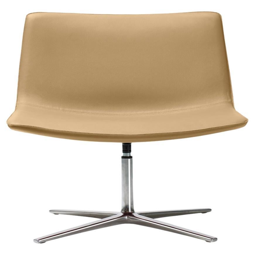 Amelie Lounge Chair in schiuma e alluminio lucido di Quinti Sedute in vendita