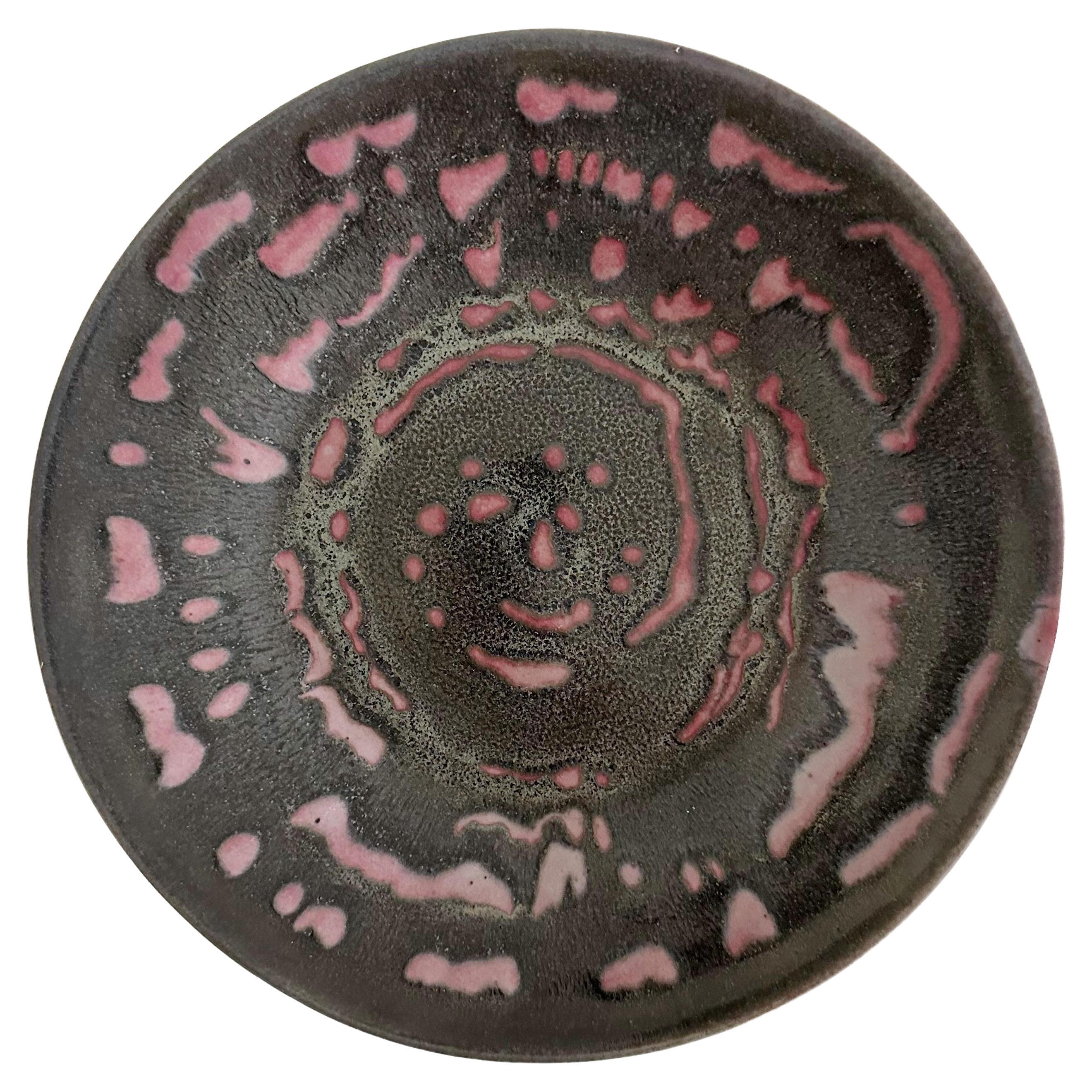Amelie Richter (Bavarian-French, 20th Century) Studio Pottery Plate For Sale