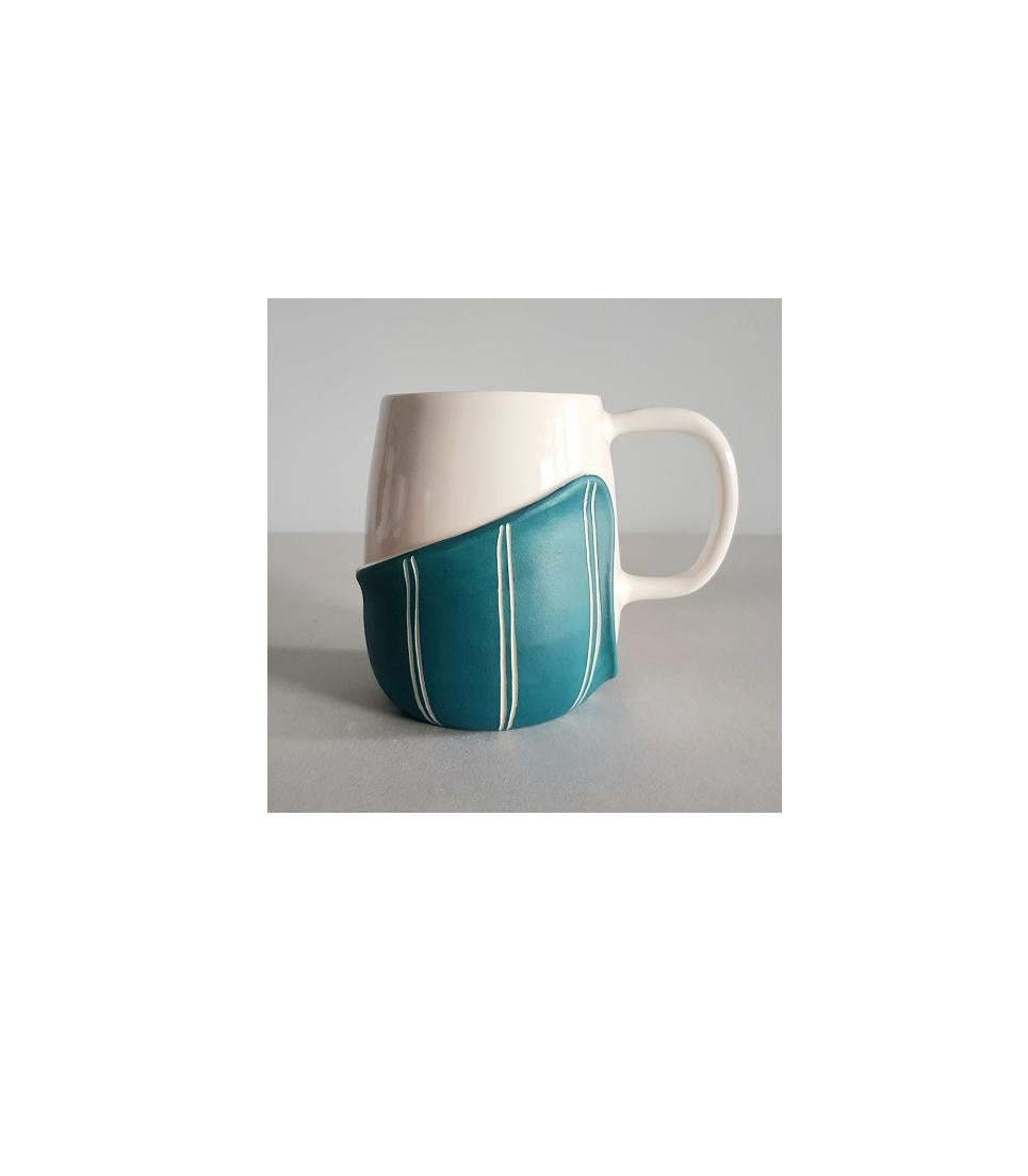 Modern Amélie Tableware and Serveware, Cappuccino Coffee Mug, Handmade in Italy 2021 For Sale