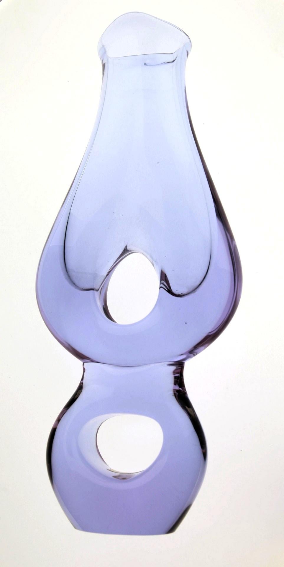 Gino Cenedese Forato Vase Neodymium Alessandrite, Massiccio and Blown Unique 60s 6