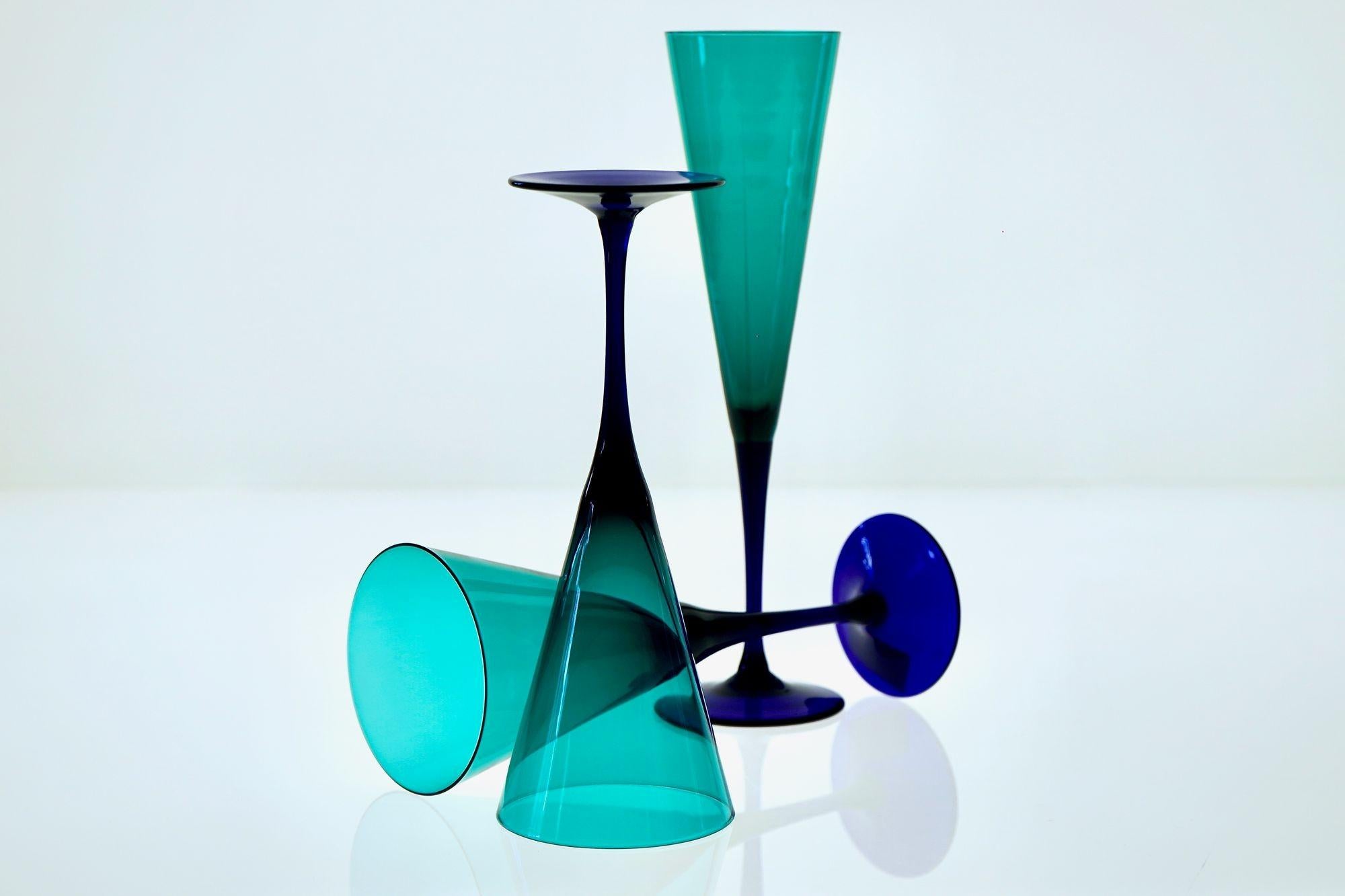 Amelio Cenedese, Set of 36 Glasses Murano, Italy, circa 1950s For Sale 10