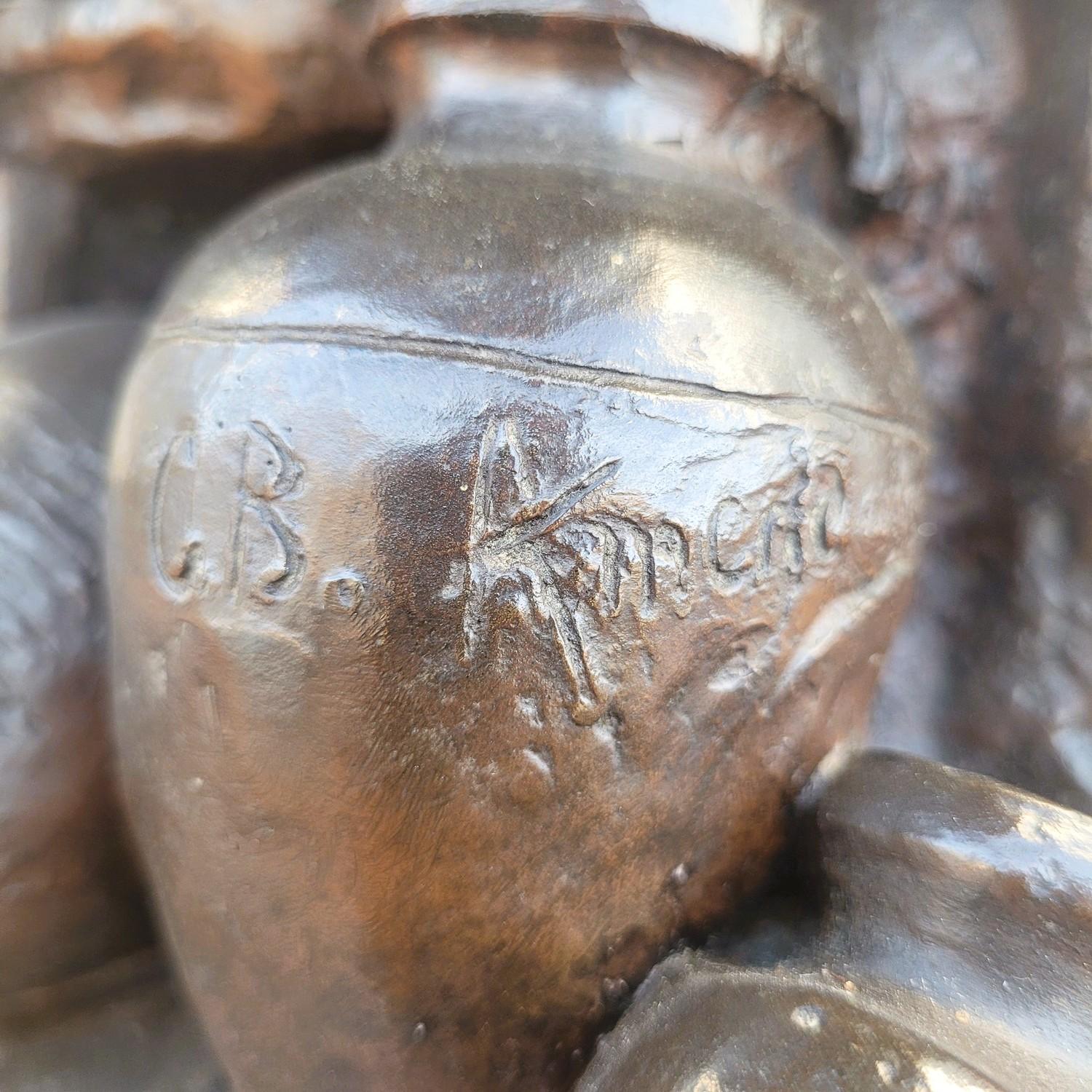 Amendola, Scultura in bronzo di una donna antica, XIX secolo in vendita 13