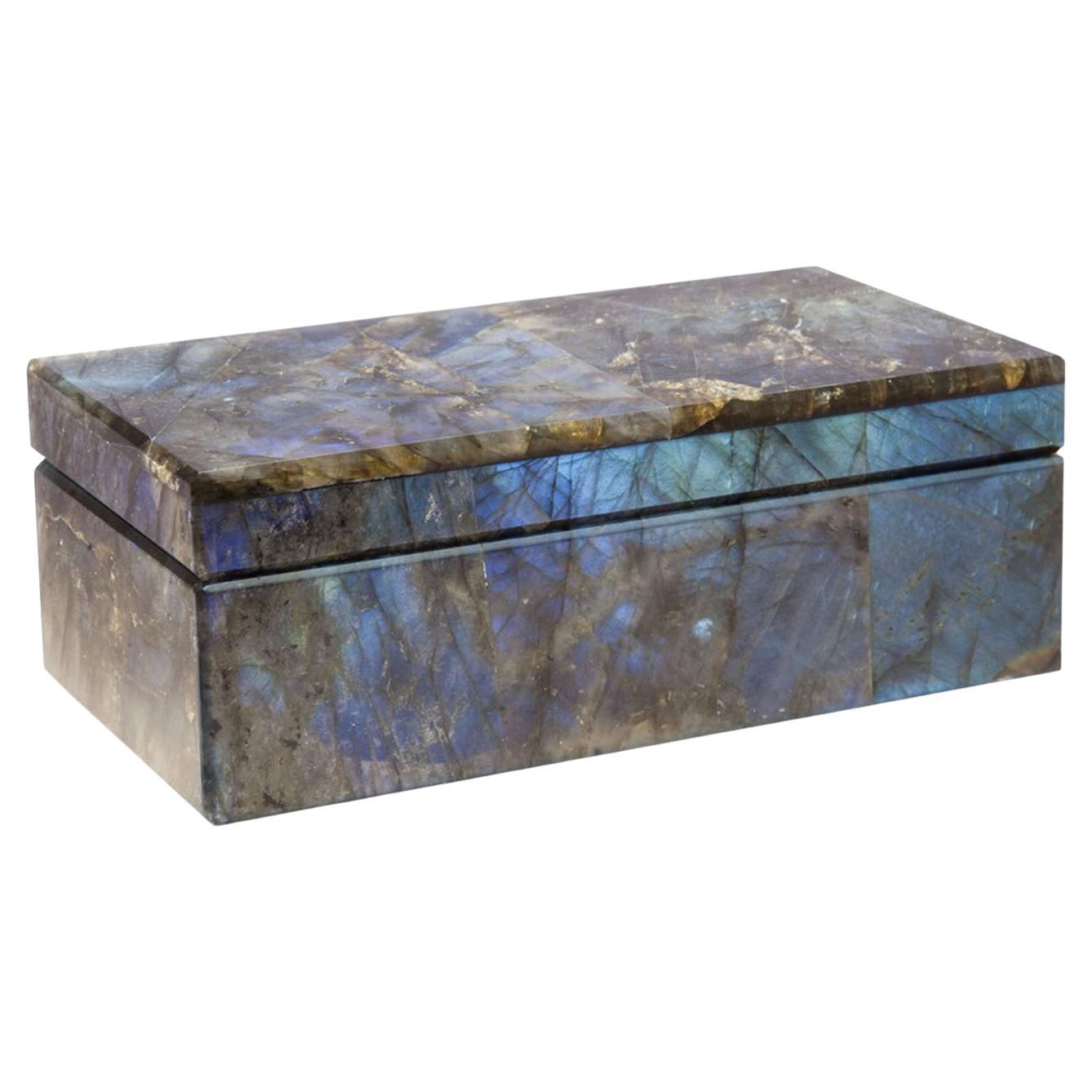 Boîte à bijoux Amenti Labradorite n°1 d'Obsydian Stone en vente