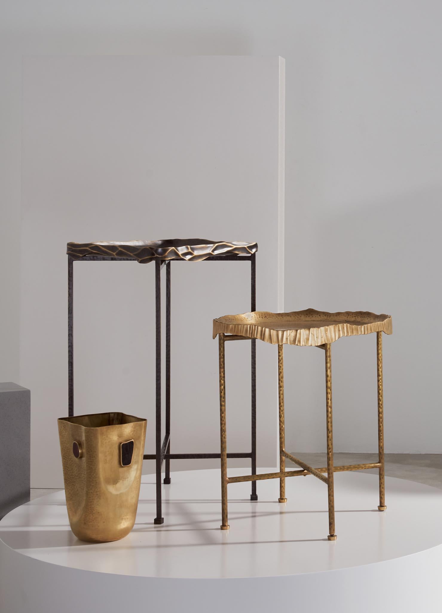 Amer Tray Table Large in Brass, Viya by Vikram Goyal For Sale 1
