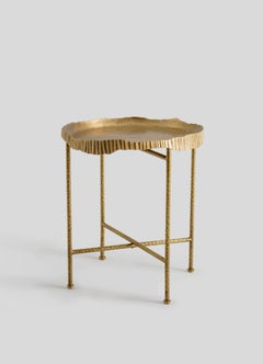 Amer Tray Table Large in Brass, Viya by Vikram Goyal