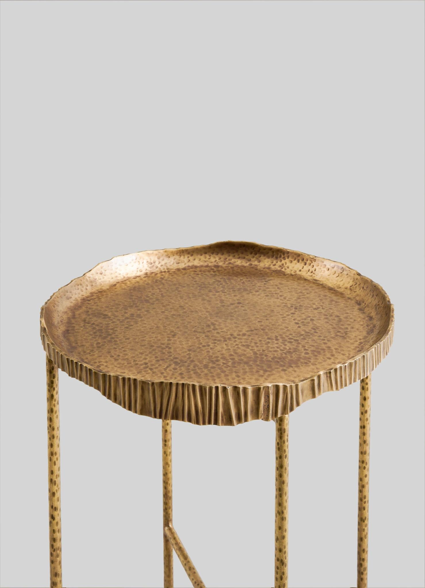 Amer Tray Table Large in Brass, Viya by Vikram Goyal In New Condition For Sale In Noida, DL