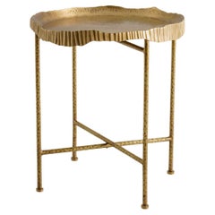 Amer Tray Table Large in Brass, Viya by Vikram Goyal