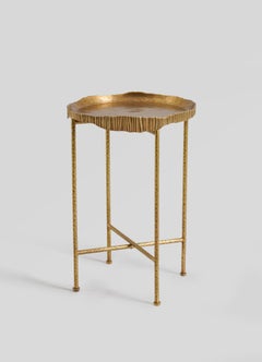 Amer Tray Table Medium in Brass, Viya by Vikram Goyal