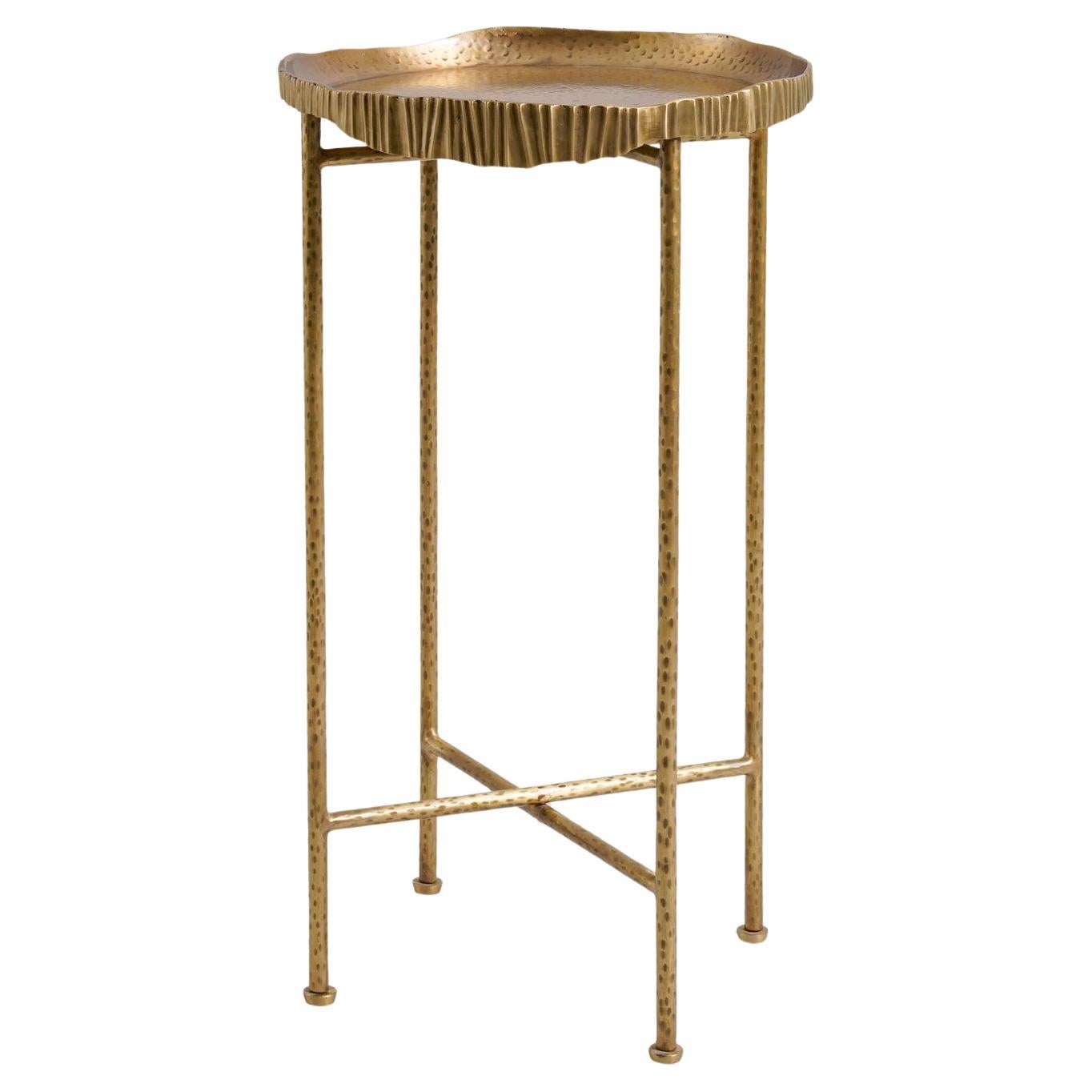 Amer Tray Table Small in ottone, Viya by Vikram Goyal