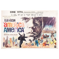 “America, America” 1964 Belgian Film Poster
