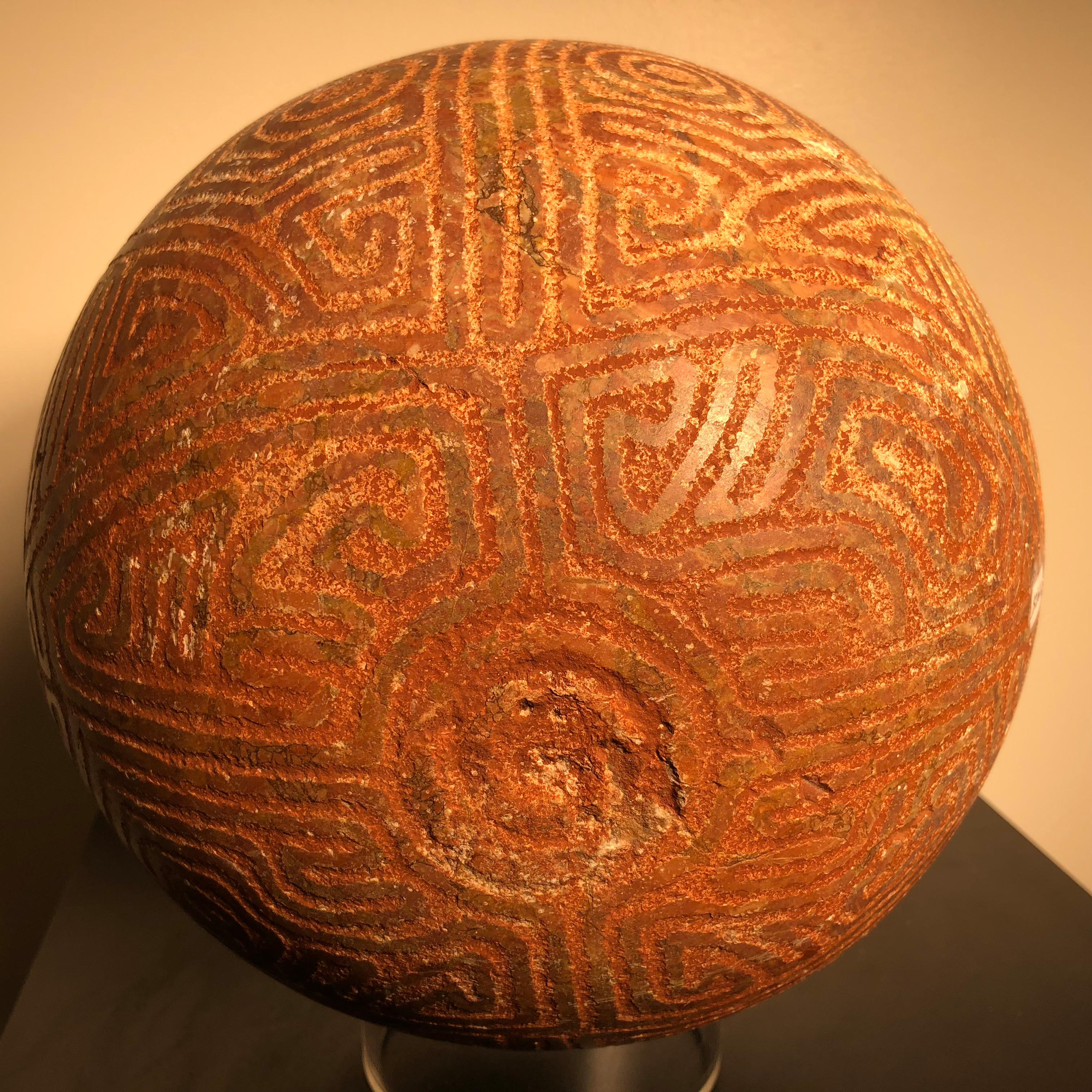 Pre-Columbian America Ancient Stone Game Ball 