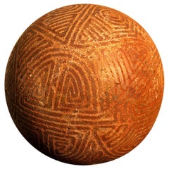 Used America Ancient Stone Game Ball "Batey", 500 Years Old