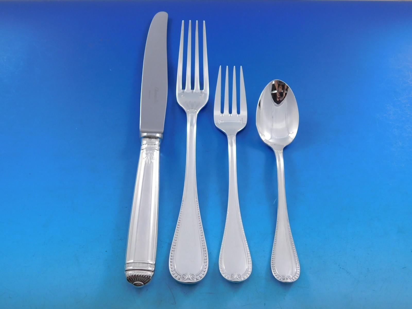 America by Christofle Service de couverts en métal argenté pour 12 Service 61 pièces Dîner en vente 2