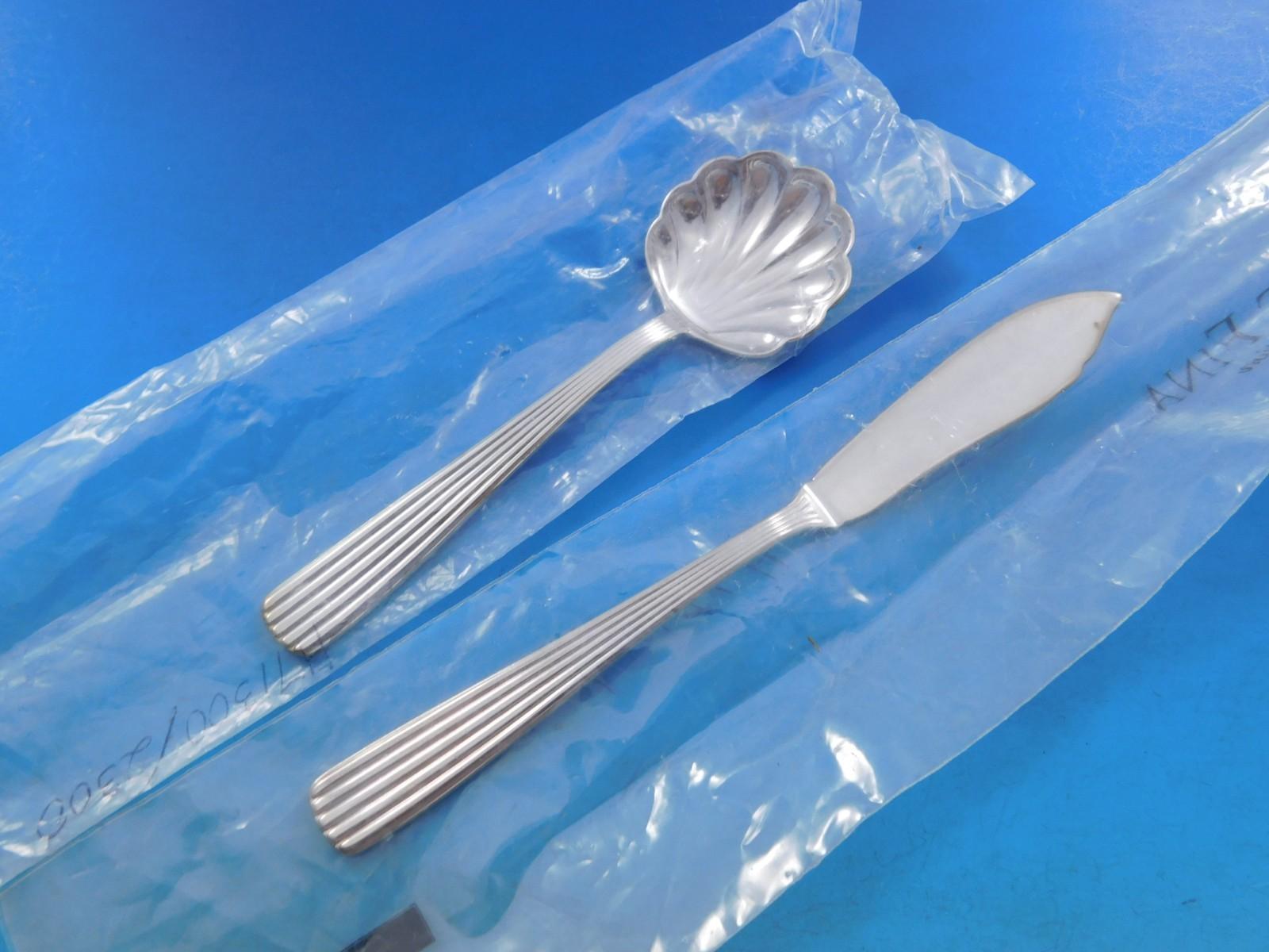 America by Schiavon Italy New Sterling Silver Besteckset Service 42 Teile (20. Jahrhundert) im Angebot