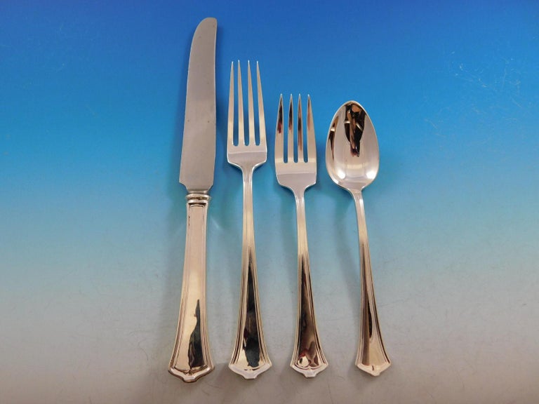 America by Wallace Sterling Silver Flatware Set of Service 32 Pieces