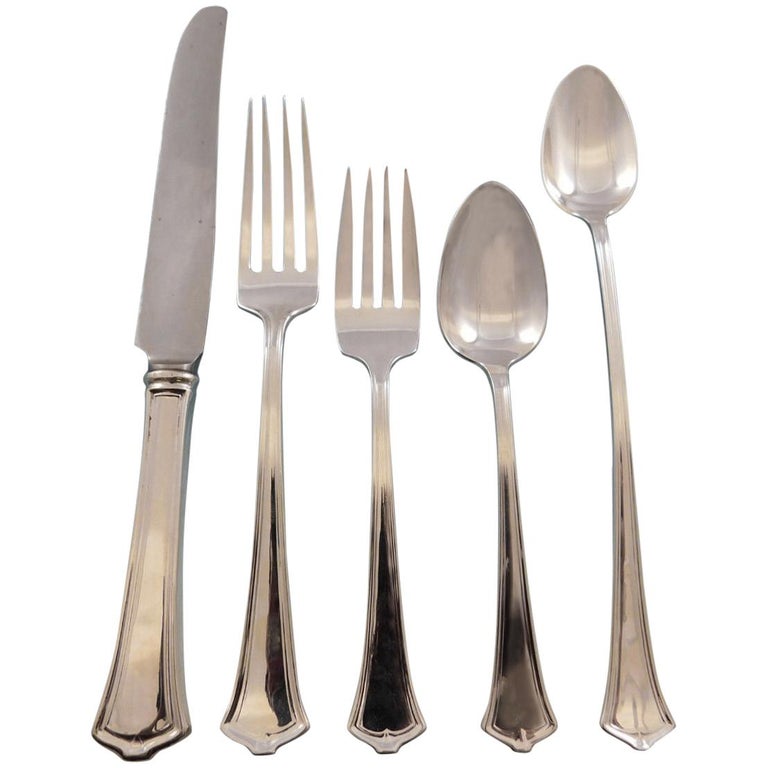 America by Wallace Sterling Silver Flatware Set of Service 32 Pieces