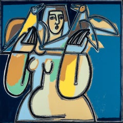 Figurative_Animals_Birds From The Wind_America Martin_Oil/Acrylic