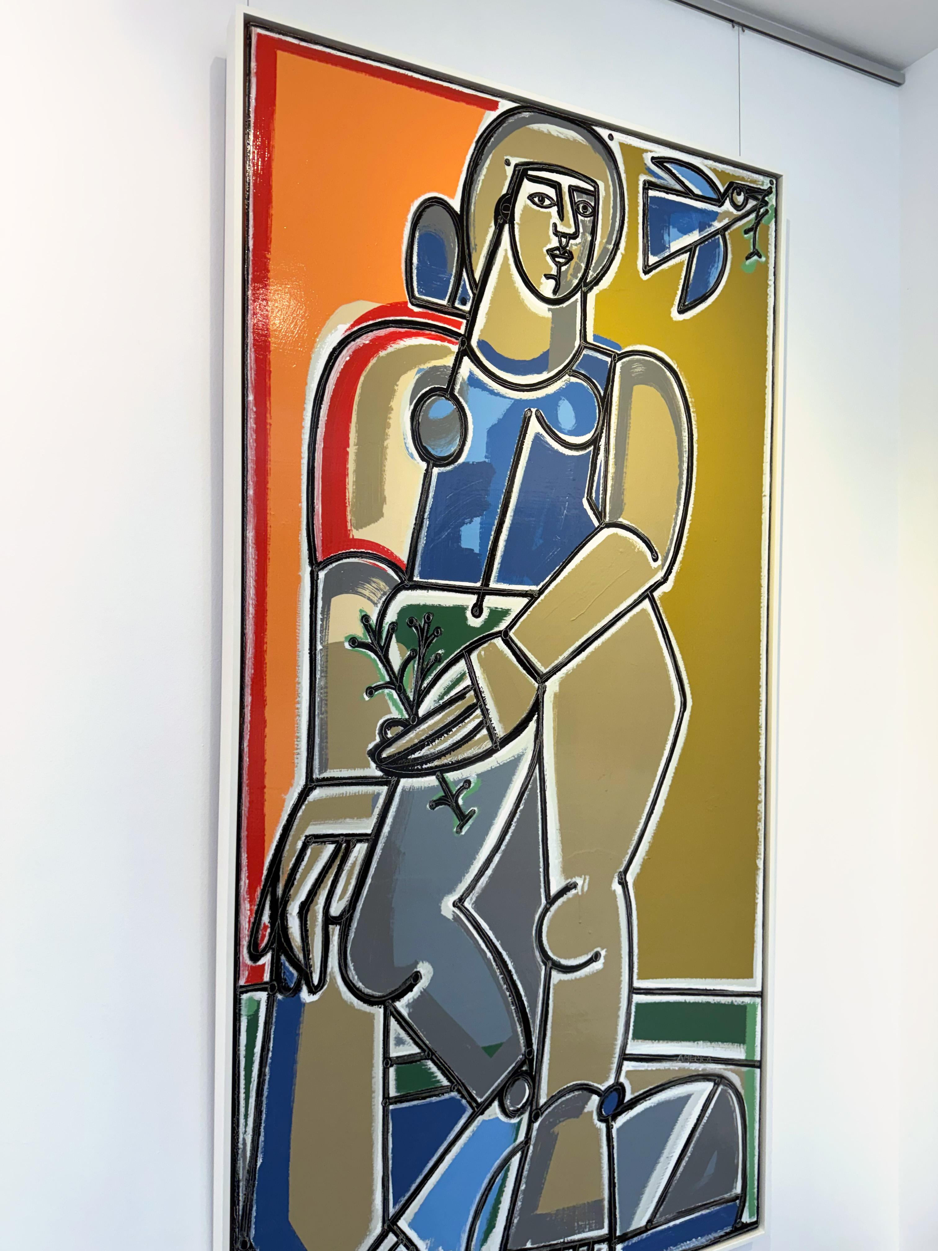 Female Nude Figure, Fly Home with the Message of Peace Little  by America Martin For Sale 2