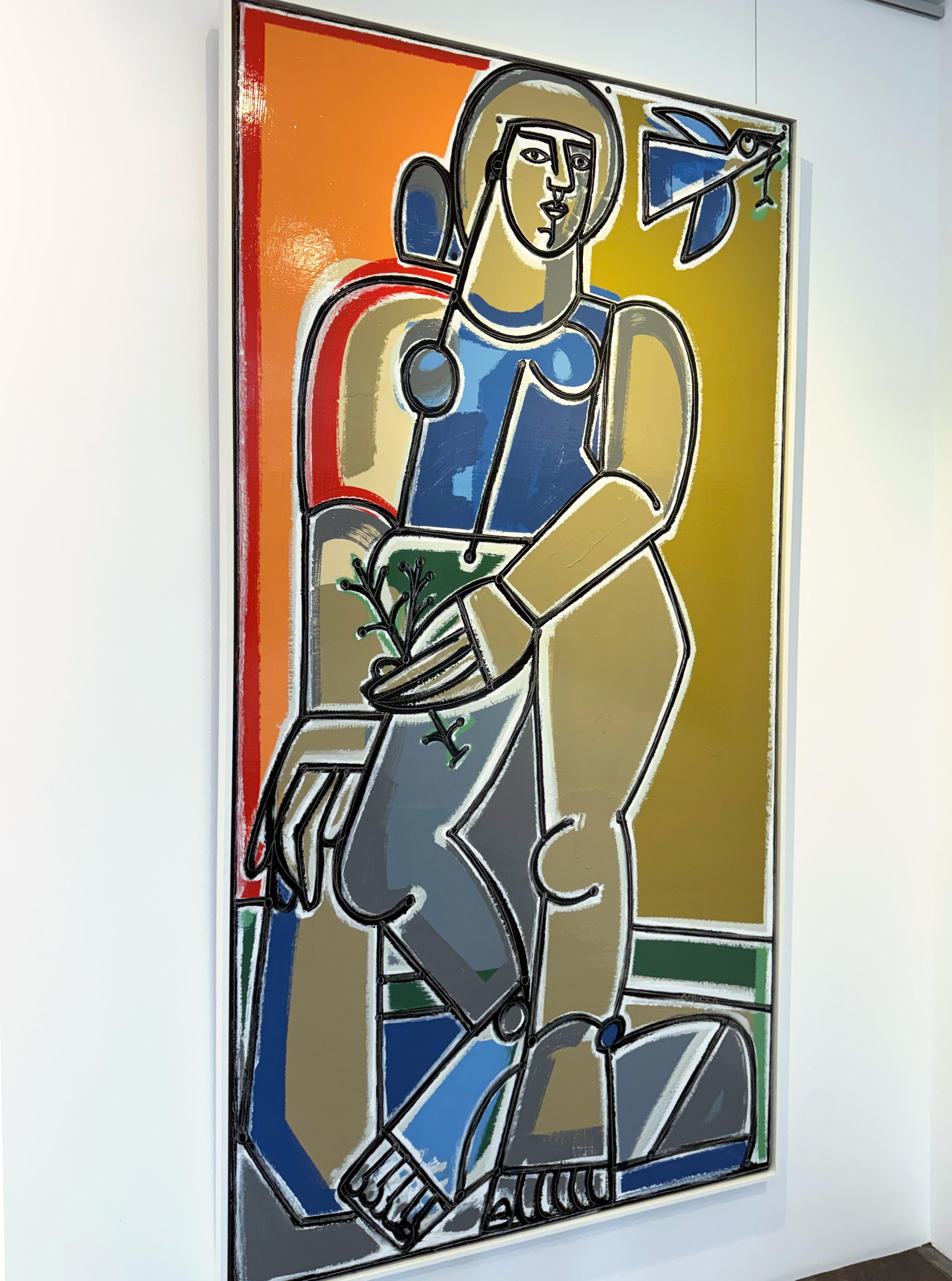 Female Nude Figure, Fly Home with the Message of Peace Little  by America Martin For Sale 6