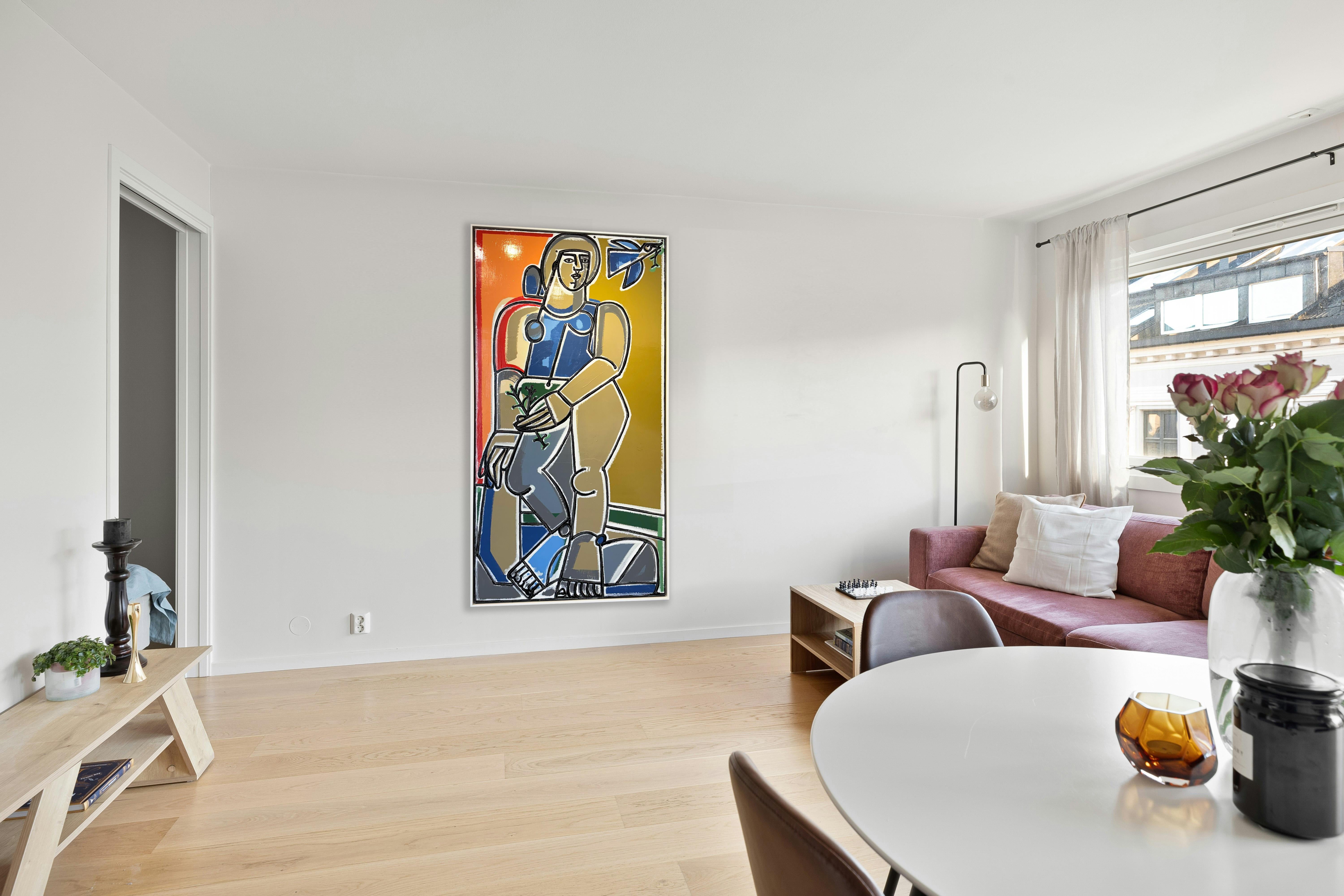 Female Nude Figure, Fly Home with the Message of Peace Little  by America Martin For Sale 8